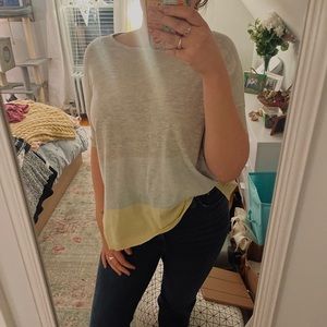 Color Block Short Sleeve Top